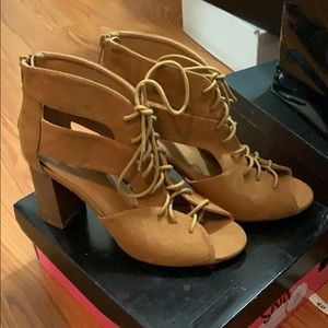 Lace up booties